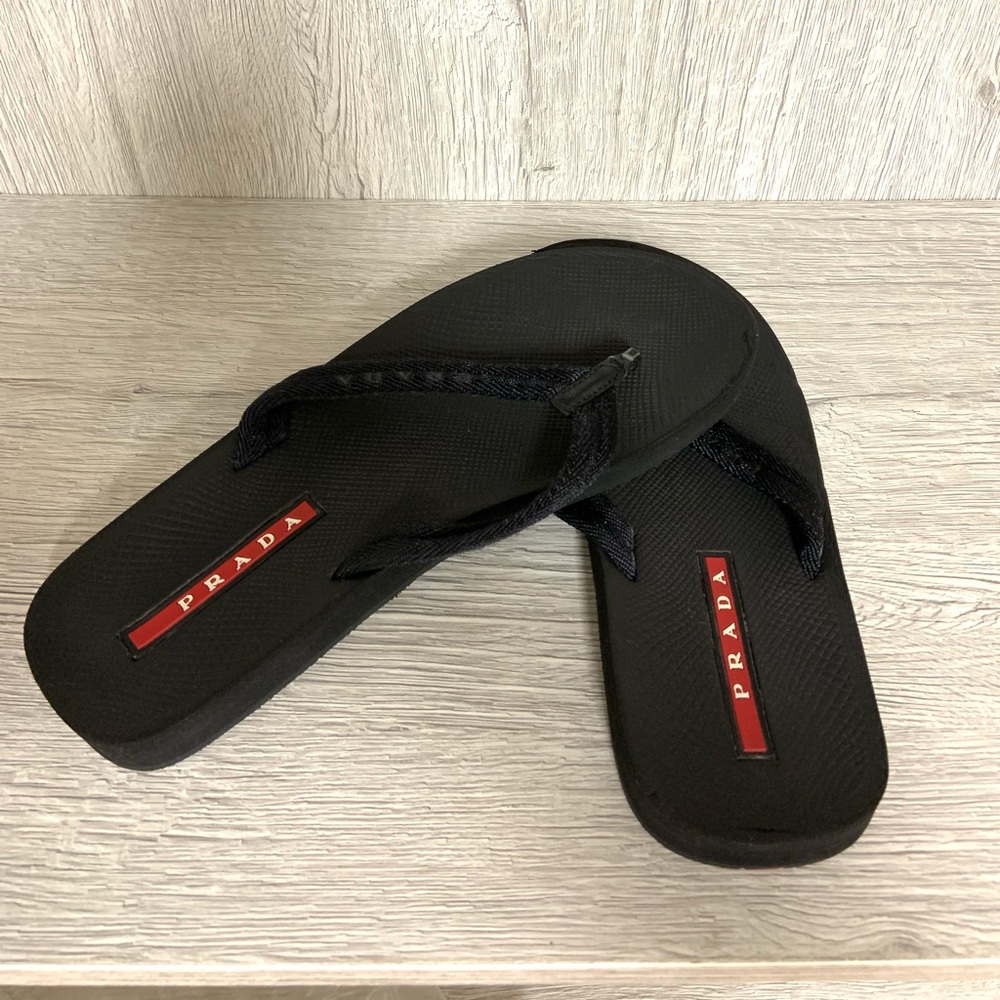Authentic Prada flip flops